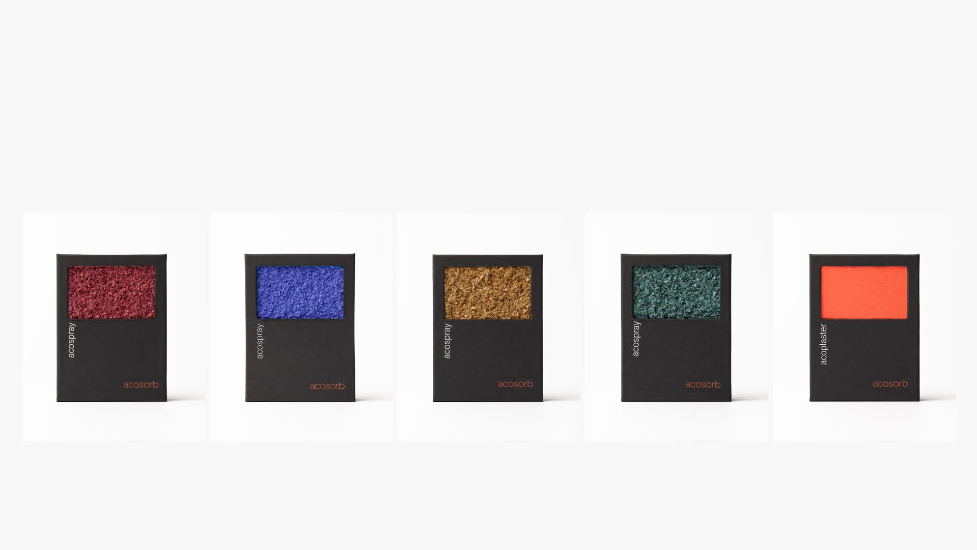 Acosorb's acoustic solutions in custom colors